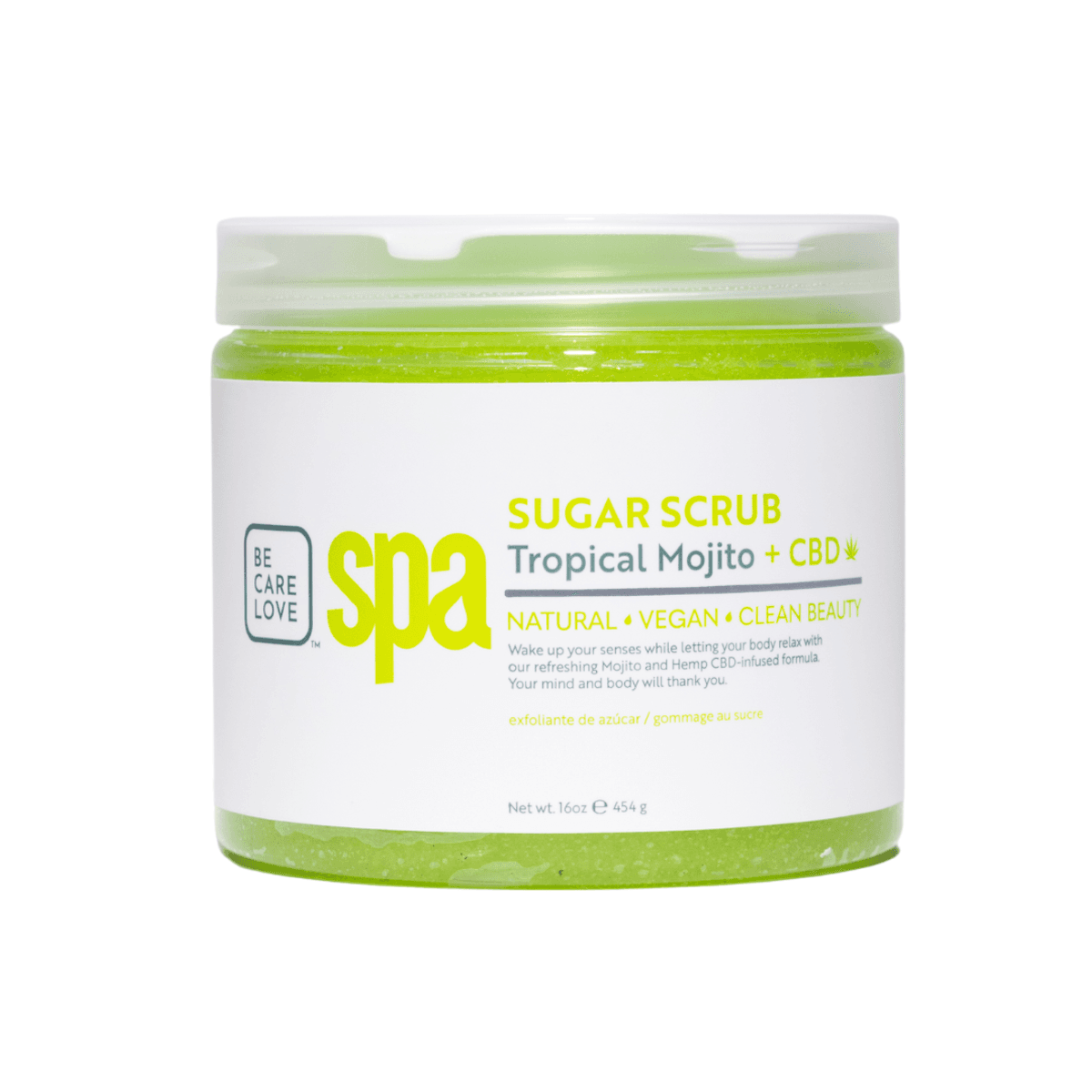 Sugar scrub tropical mojito + CBD 
