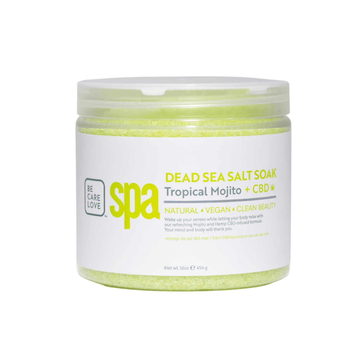 Dead Sea Salt soak tropical mojito + CBD