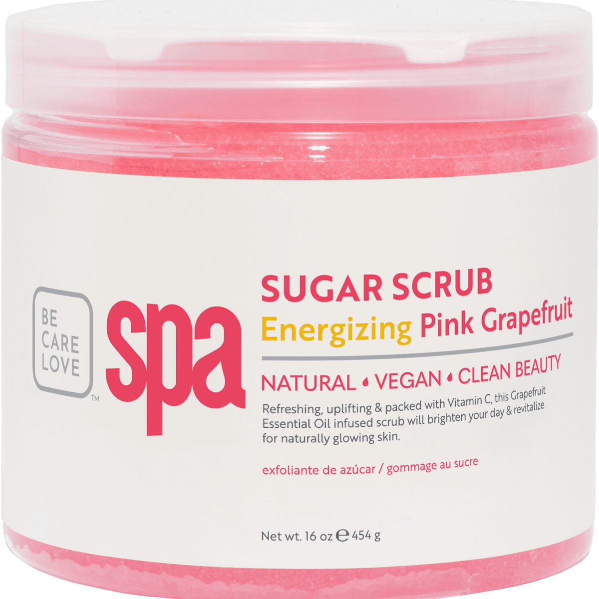 Sugar scrub energizing pink grapefruit 